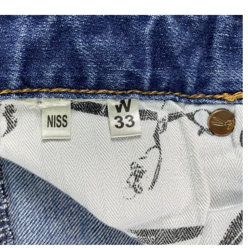 Denham Jeans Mens 32 Razor Slim Fit Candiani Italian Denim Barneys NY Button Fly